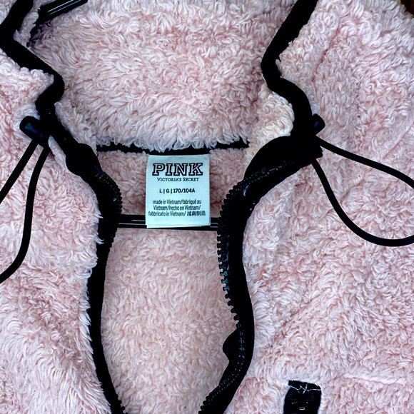 PINK SHERPA HALF ZIP PULLOVER - Picture 5 of 5